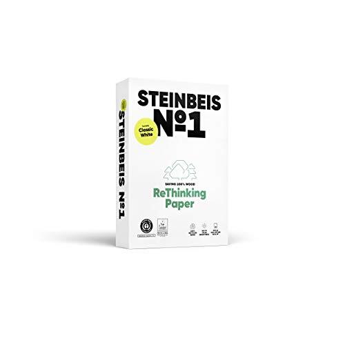 Steinbeis Nº1 - Papel 100% reciclado, A4, 80 g/m², paquete 500 folios Steinbeis Nº1 - Papel 100% reciclado, A4, 80 g/m², paquete 500 folios