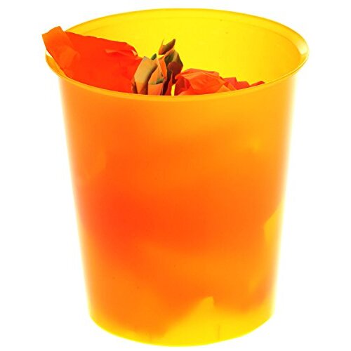 Archivo2000 - Papelera de color naranja traslúcido, 18 litros, 290×310 mm Archivo2000 - Papelera de color naranja traslúcido, 18 litros, 290×310 mm