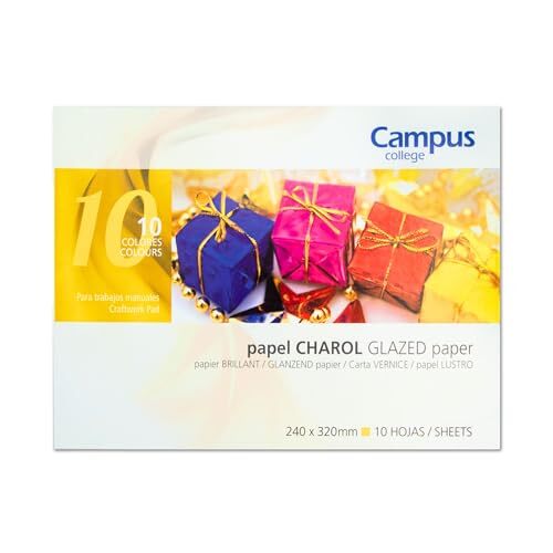 Paquete 10 hojas papel charol - Campus College Paquete 10 hojas papel charol - Campus College