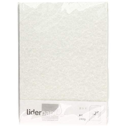 Paquete 25 h. papel pergamino A4 240 g/m² con bordes lisos color gris - Liderpapel Paquete 25 h. papel pergamino A4 240 g/m² con bordes lisos color gris - Liderpapel
