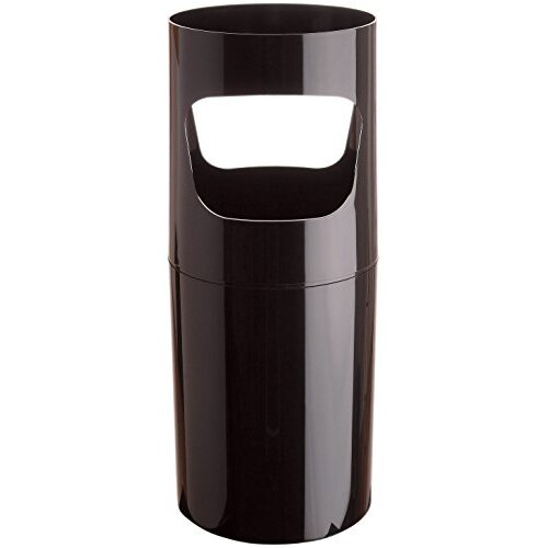 Paragüero de plástico negro, 32 litros, ø 25.5 cm, altura 64 cm Paragüero de plástico negro, 32 litros, ø 25.5 cm, altura 64 cm