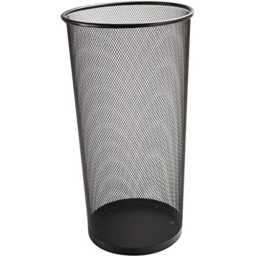 Paraguero metálico rejilla negra, ø 26.5 cm, 50 cm altura Paraguero metálico rejilla negra, ø 26.5 cm, 50 cm altura
