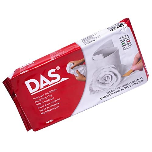 Pasta de arcilla de endurecimiento al aire, paquete 1 kg, blanca - Das Pasta de arcilla de endurecimiento al aire, paquete 1 kg, blanca - Das