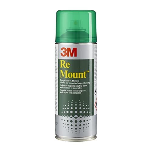Adhesivo Spray 3M Remount, reposicionable y quitable, bote 400 ml Adhesivo Spray 3M Remount, reposicionable y quitable, bote 400 ml