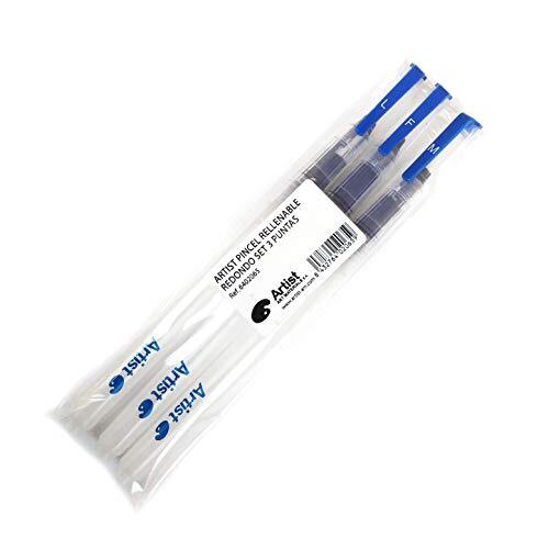 Artist - Lote 3 pinceles con depósito rellenable Artist - Lote 3 pinceles con depósito rellenable
