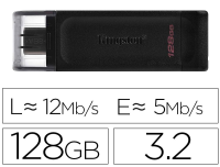 Pincho USB Kingston DataTraveler 70 USB 3.2 tipo C 128 GB