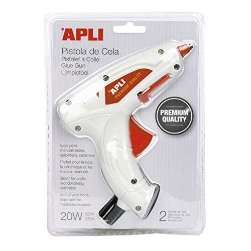Pistola para cola termofusible 20 W dos 2 barras de ø 7.5 mm × 10 cm - Apli Pistola para cola termofusible 20 W dos 2 barras de ø 7.5 mm × 10 cm - Apli