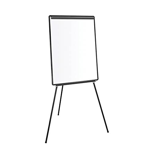 Pizarra blanca con trípode Q-Connect, 100×70 cm, marco negro Pizarra blanca con trípode Q-Connect, 100×70 cm, marco negro