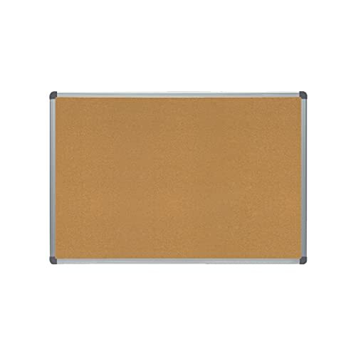 Rocada - Pizarra de anuncios corcho natural con marco de aluminio, 90×60 cm Rocada - Pizarra de anuncios corcho natural con marco de aluminio, 90×60 cm