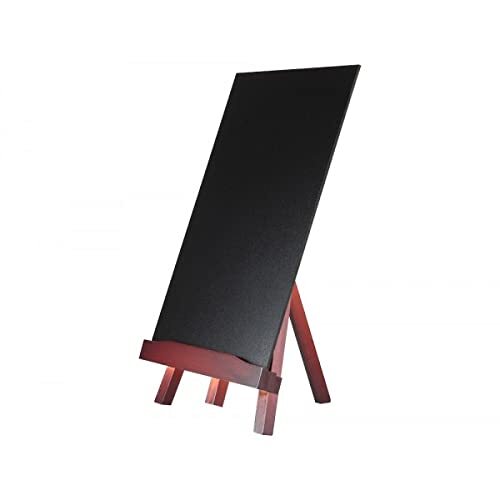 Pizarra negra con caballete de madera, 22×35 cm Pizarra negra con caballete de madera, 22×35 cm