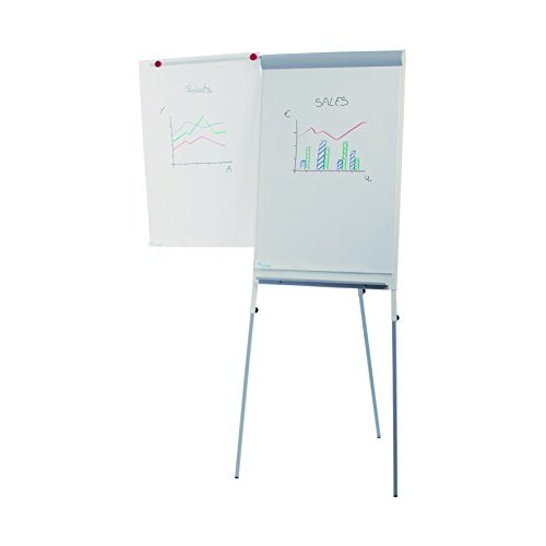 Rocada® - Pizarra blanca con tres patas y brazo auxiliar extensible, 68 × 104 cm Rocada® - Pizarra blanca con tres patas y brazo auxiliar extensible, 68 × 104 cm