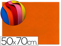 Plancha goma EVA 50x70 cm de 1.5 mm naranja