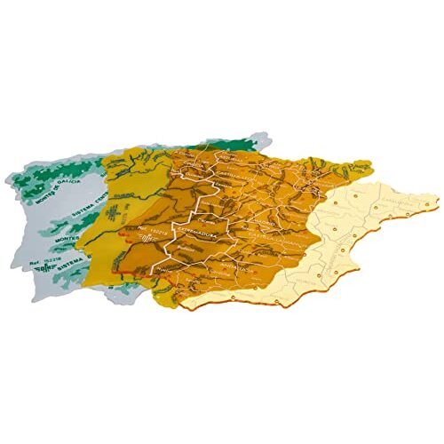 Pack 3 plantillas de plástico de la península Ibérica: ríos, provincias y cordilleras, 22 × 18 cm Pack 3 plantillas de plástico de la península Ibérica: ríos, provincias y cordilleras, 22 × 18 cm