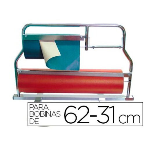 Portabobinas de papel de embalar doble para mostrador 35 cm y 70cm Portabobinas de papel de embalar doble para mostrador 35 cm y 70cm