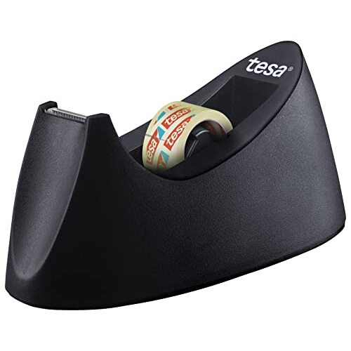 Portarrollos de sobremesa curvo Tesa Easy Cut + cinta tesafilm Portarrollos de sobremesa curvo Tesa Easy Cut + cinta tesafilm