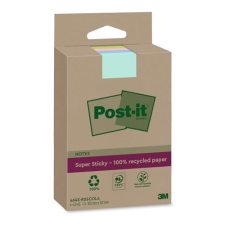 Pack 4 blocs 45 notas rayadas Post-it Super Sticky recicladas en formato XXL (102×152 mm)