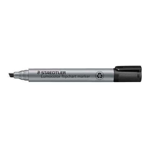 Staedtler - Marcador para Flipchart con punta biselada de 2-5 mm, color negro