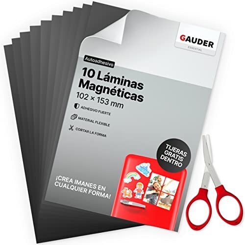 10 láminas magnéticas de 102×153 mm - Gauder