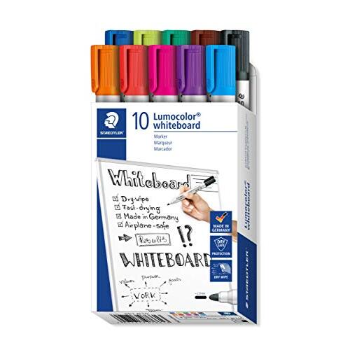 Caja de 10 marcadores para pizarra blanca de colores - STAEDTLER 351 B10 Lumocolor whiteboard