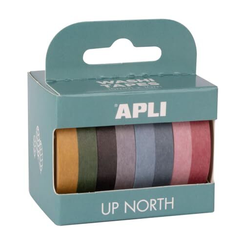 Apli 19840 - Pack cintas adhesivas decorativas tipo Washi Tape