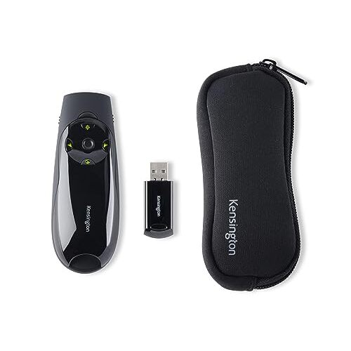 Kensington Presenter Expert - Puntero láser verde para presentaciones, 45 m alcance, USB Kensington Presenter Expert - Puntero láser verde para presentaciones, 45 m alcance, USB