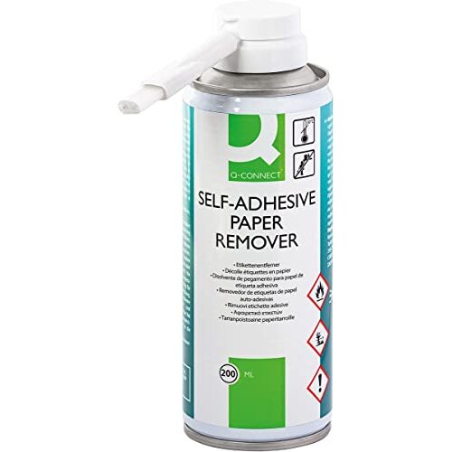 Quitapegamentos de etiquetas en espray, bote de 200 ml - QConnect Quitapegamentos de etiquetas en espray, bote de 200 ml - QConnect