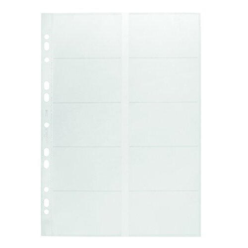 Durable Visifix - Pack 10 fundas de recambio para tarjetero, A4, perforación universal Durable Visifix - Pack 10 fundas de recambio para tarjetero, A4, perforación universal