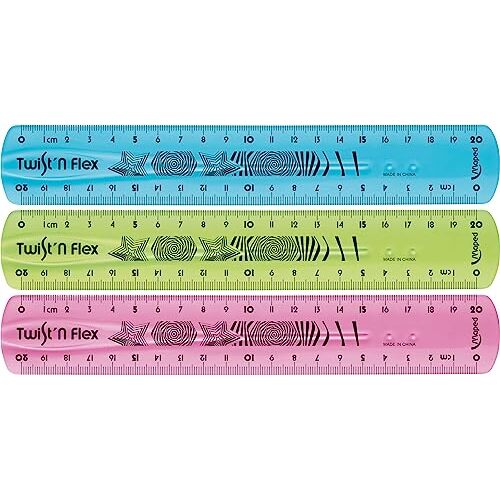Maped - Regla flexible 20 cm, colores surtidos, apta para subrayar libros y medir superficies curvas Maped - Regla flexible 20 cm, colores surtidos, apta para subrayar libros y medir superficies curvas
