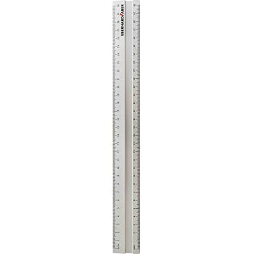 Eberhard Faber - Regla de aluminio, 30 cm, antideslizante e irrompible Eberhard Faber - Regla de aluminio, 30 cm, antideslizante e irrompible