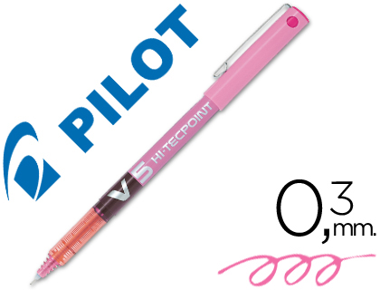 bolígrafo color rosa