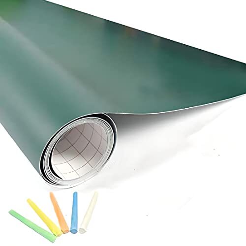 Rollo de pizarra verde adhesiva de 2 m × 45 cm Rollo de pizarra verde adhesiva de 2 m × 45 cm