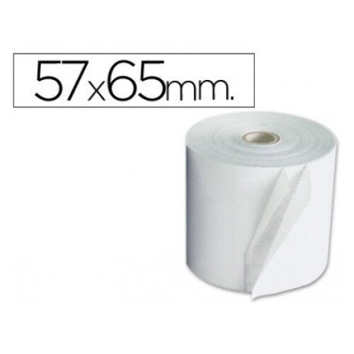 Pack 10 rollos sumadora, papel electra, 57x65 ø mm, sin bisfenol a Pack 10 rollos sumadora, papel electra, 57x65 ø mm, sin bisfenol a