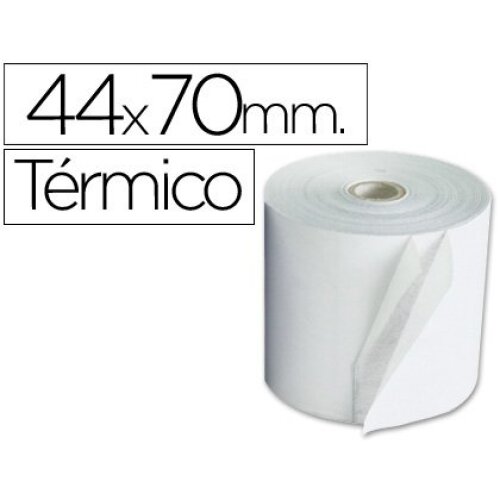 Pack 10 rollos papel térmico, 44×70 mm, sin bisfenol a Pack 10 rollos papel térmico, 44×70 mm, sin bisfenol a