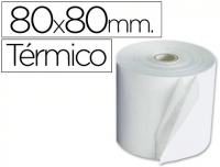 Rollos papel térmico 80x80 envase de 5 unid.