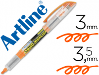 Rotulador fluorescente de tinta líquida y punta biselada ArtLine naranja