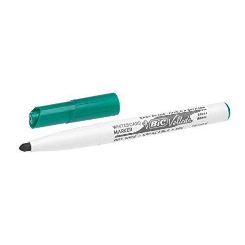 Marcador Bic Velleda pizarra de punta fina, color verde Marcador Bic Velleda pizarra de punta fina, color verde