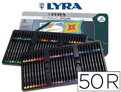 Caja de rotuladores para arte Lyra Hi Quality Art Pen