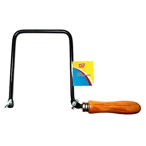 Wolfpack - Segueta de arco pequeña, para marquetería, 130 × 150 mm Wolfpack - Segueta de arco pequeña, para marquetería, 130 × 150 mm