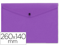 Sobre americano de plástico 260×140 violeta