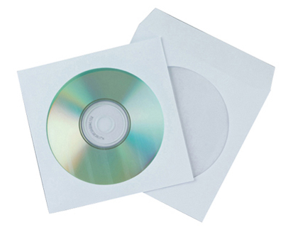 gráfico agrio dividir Comprar sobres para CD de papel blanco con ventana de plástico