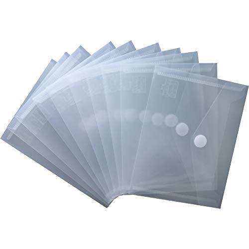 Pack 10 sobres de plástico transparentes, cierre de velcro, formato Din A6 Pack 10 sobres de plástico transparentes, cierre de velcro, formato Din A6