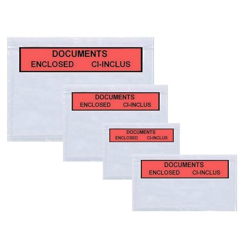 Pack 100 sobres portadocumentos adhesivos "Packing List", A5, 225×165 mm Pack 100 sobres portadocumentos adhesivos "Packing List", A5, 225×165 mm