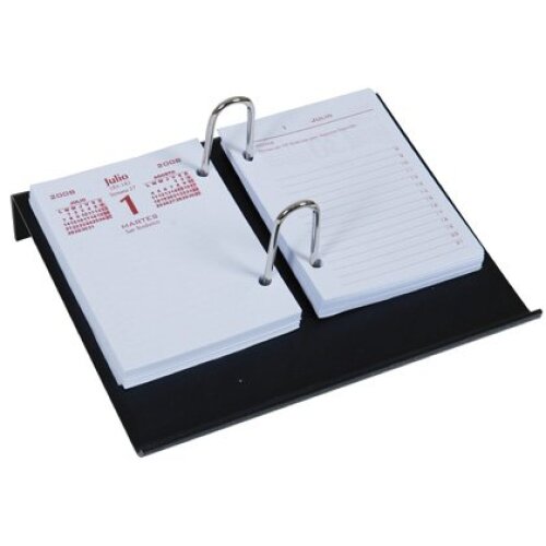 Soporte para calendario de sobremesa, plástico negro - Q-Connect Soporte para calendario de sobremesa, plástico negro - Q-Connect