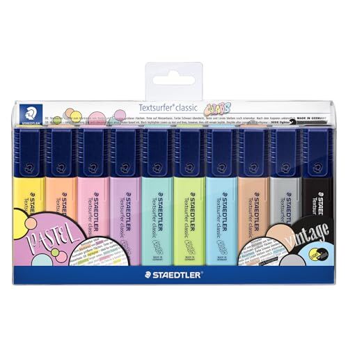 Estuche Staedtler Textsurfer Pastel + Vintage Estuche Staedtler Textsurfer Pastel + Vintage