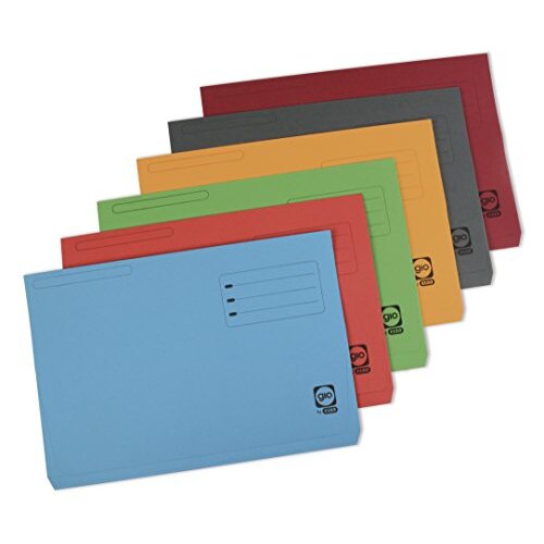 Gio Pocket - Subcarpetas con bolsa y solapa en cartulina 320 g, de alta capacidad (250 hojas), paquete 50 unidades Gio Pocket - Subcarpetas con bolsa y solapa en cartulina 320 g, de alta capacidad (250 hojas), paquete 50 unidades
