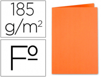 Subcarpetas folio naranjas 185 g