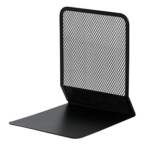 Juego sujetalibros negros de rejilla metálica, 135×152×165 mm Juego sujetalibros negros de rejilla metálica, 135×152×165 mm
