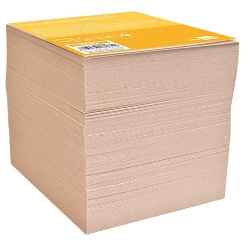 Taco de notas de papel reciclado color crema, 92×102 mm Taco de notas de papel reciclado color crema, 92×102 mm