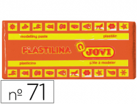 Taco de plastilina Jovi, número 71 (150 g), color naranja
