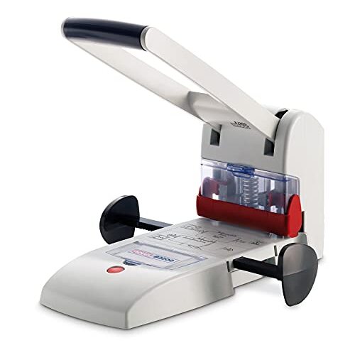 Taladradora de papel de alta capacidad (200 hojas), color gris claro - Novus B2200 Taladradora de papel de alta capacidad (200 hojas), color gris claro - Novus B2200